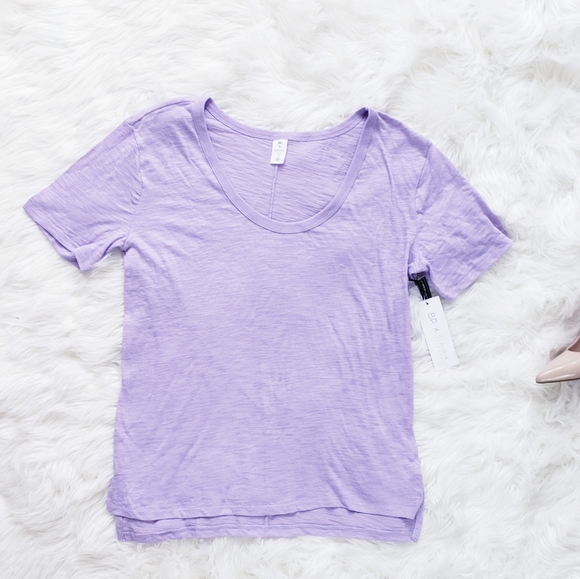 BP. Claudia Sulewski Slub Scoop Neck T-shirt - Picture 2 of 4